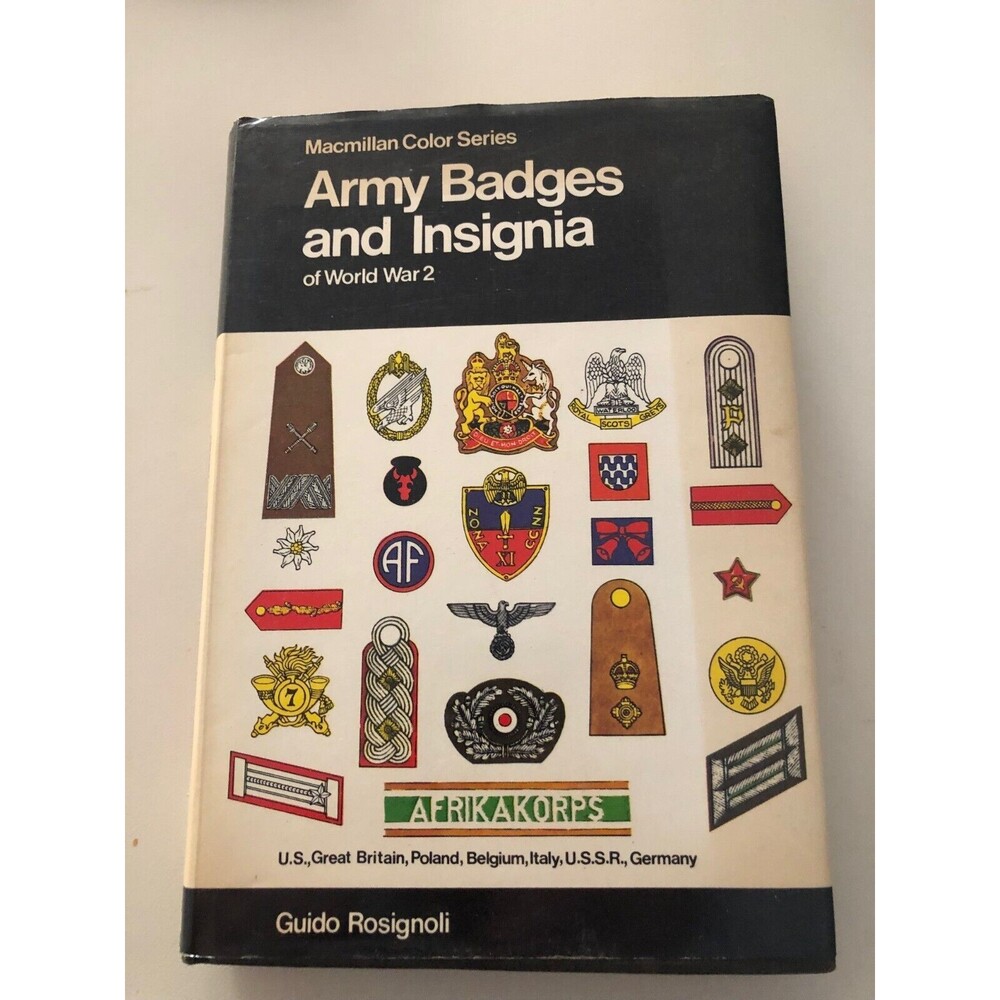 Army Badges and‎ Insignia of World War II by Guido Rosignoli (Hardcover, 1972)